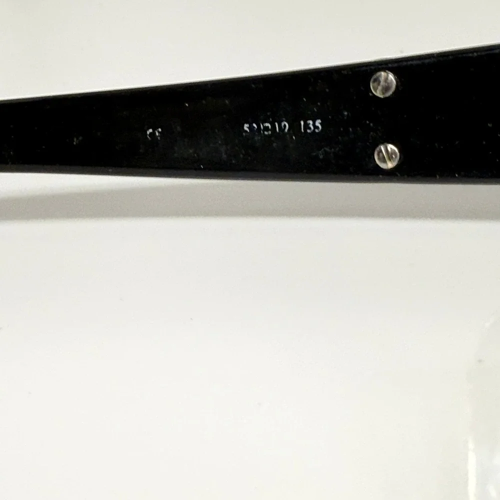 Oleg Cassini OC0545 001 HM Black Rectangular Semi Rimless Designer Frames